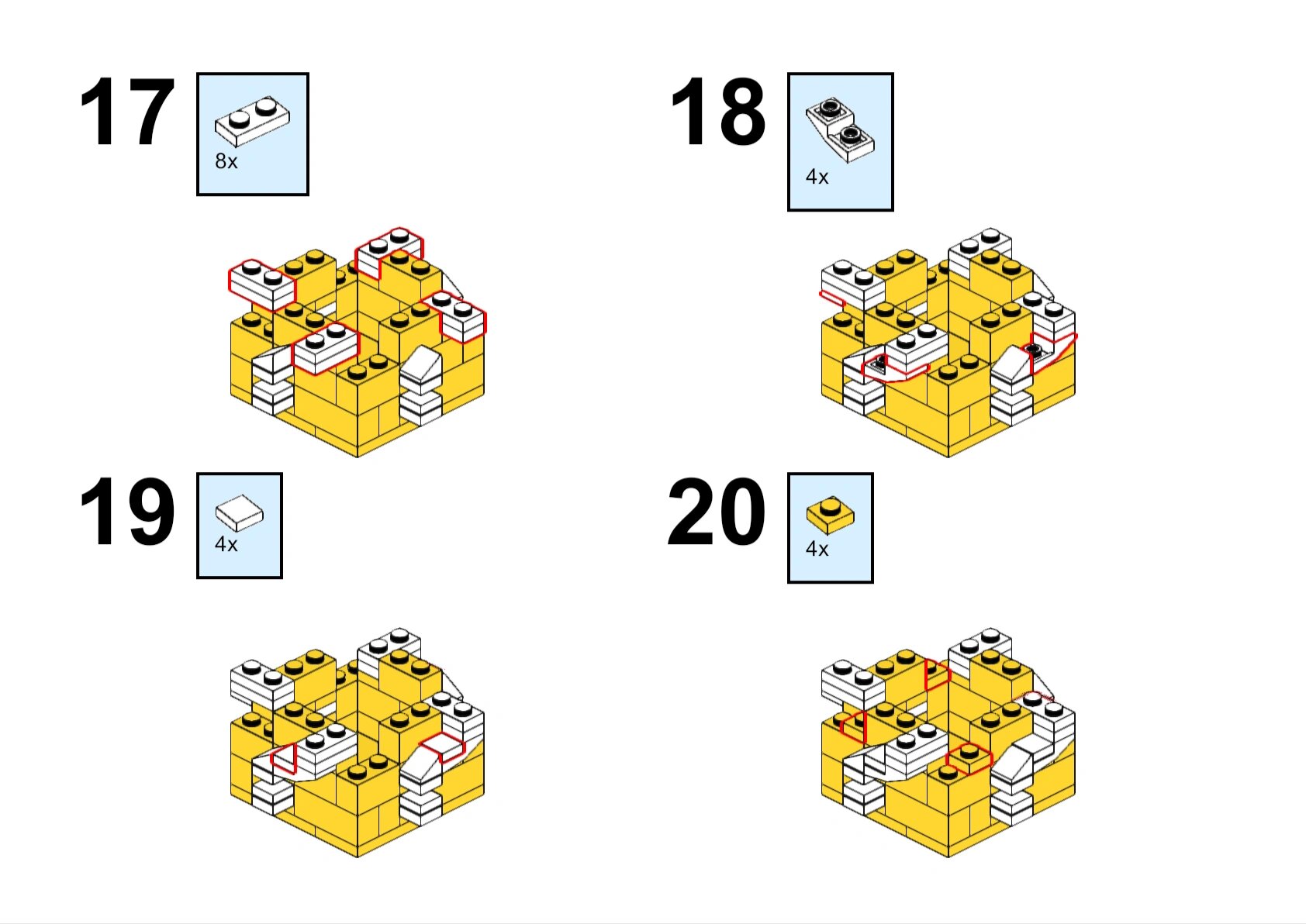 迷你版问号砖块图纸 99迷你版的马里奥问号箱子 97乐高71395 93