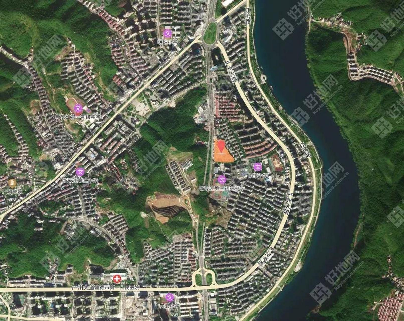 新安江汽车东站区块d05-b/r-01号地块,出让面积15064㎡,容积率1.