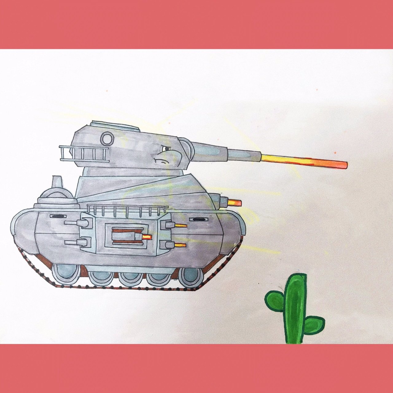 坦克简笔画