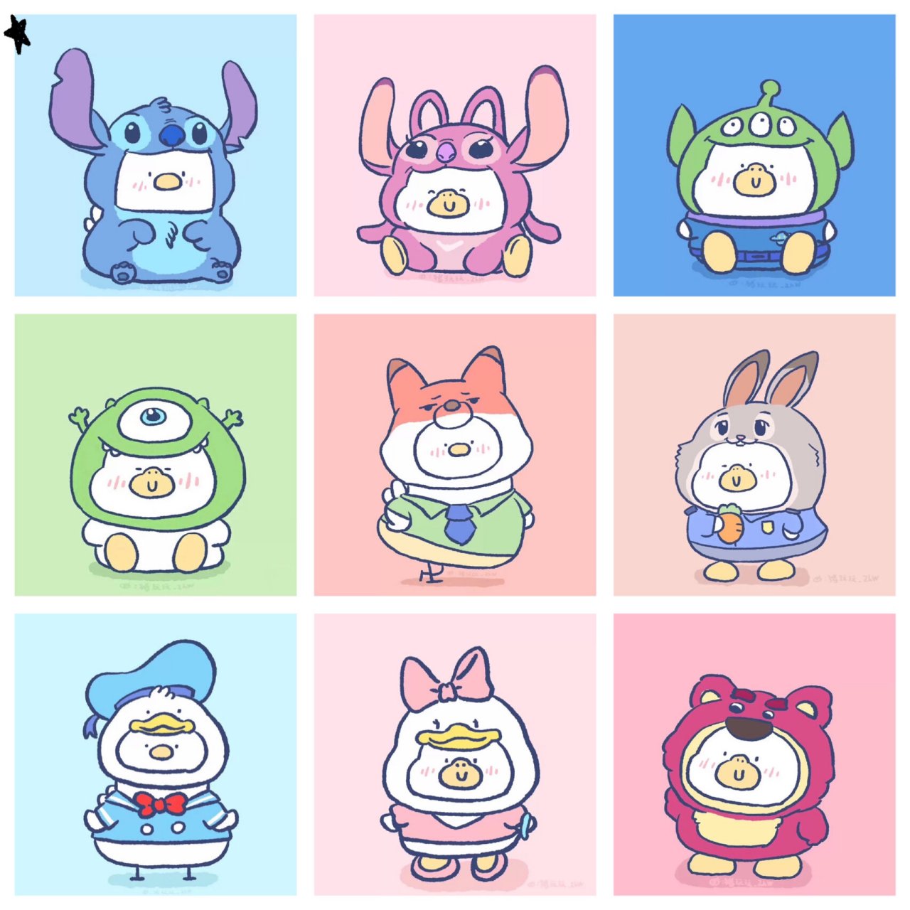 96超可爱迪士尼小头像第三波~ 咻咻咻~9597 杂七杂八合集 小鸽