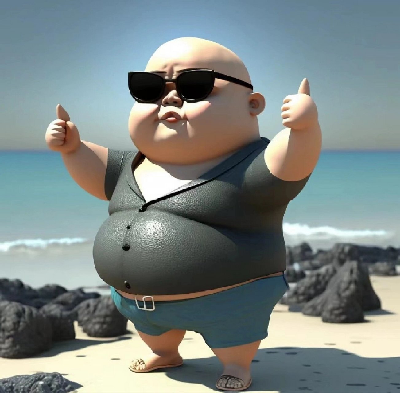 光头男朋友头像来了|胖嘟嘟超可爱 姐妹跟我说有没有男的头像,他来了