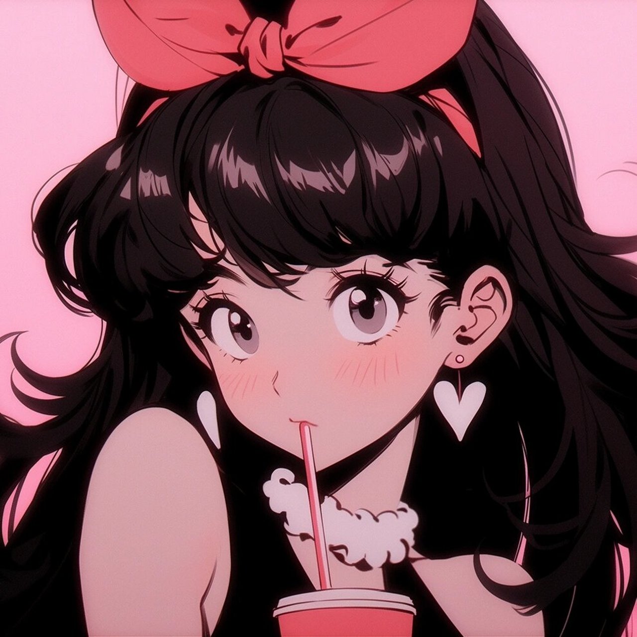 旧漫头像|甜妹头像|pink96 甜系复古旧漫女生头像 谁能拒绝甜妹呢