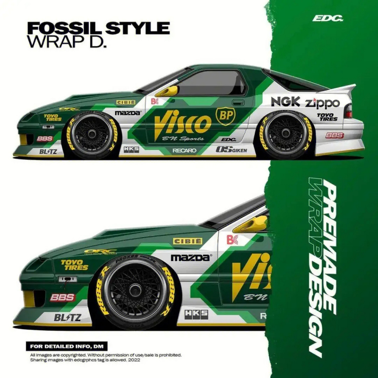 赛车涂装的灵感启发,耿鬼和hks太喜欢了 图片来自网络