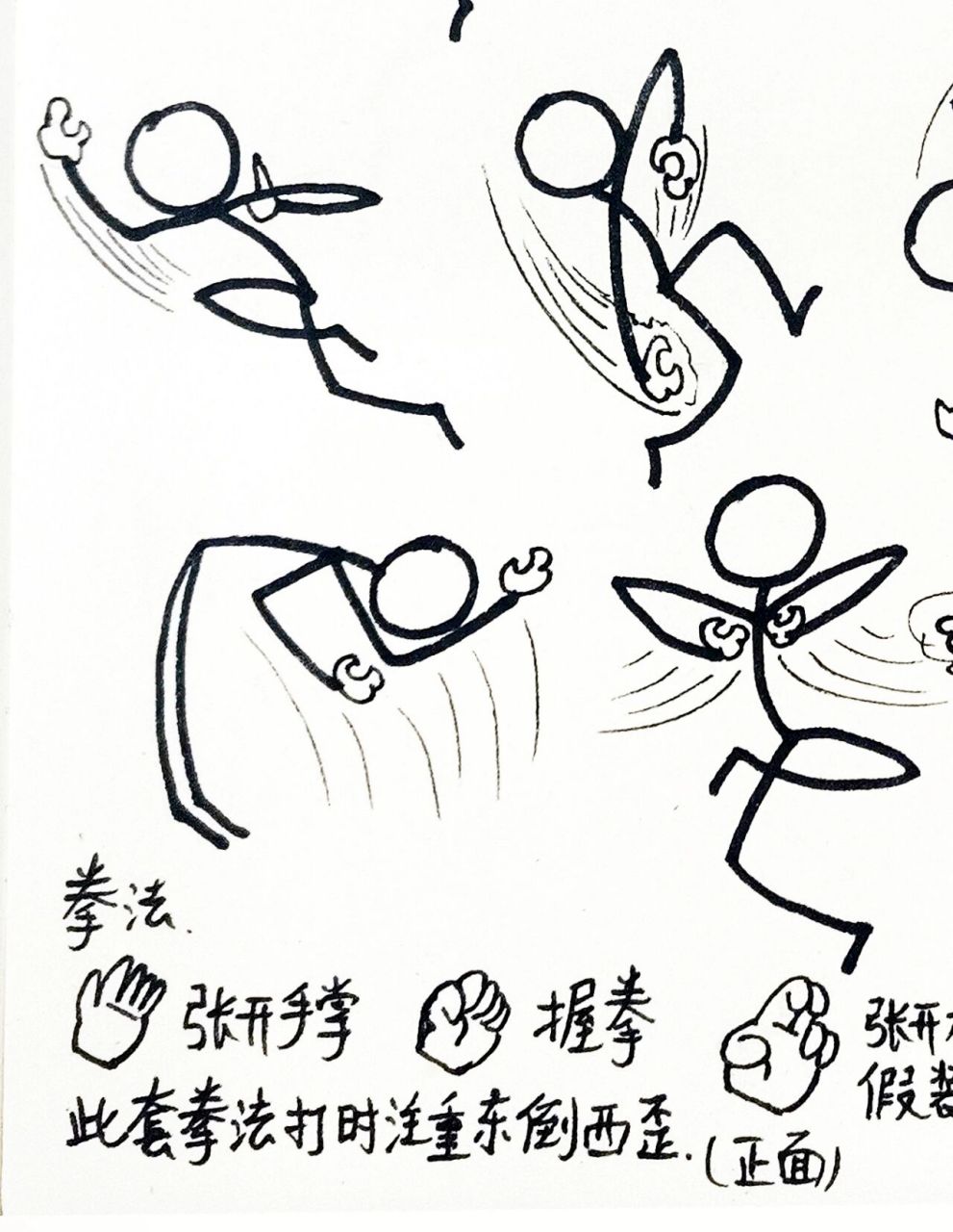 火柴人,功夫,醉拳,中国武术,创意儿童画 小时候很喜欢看醉拳的电影和