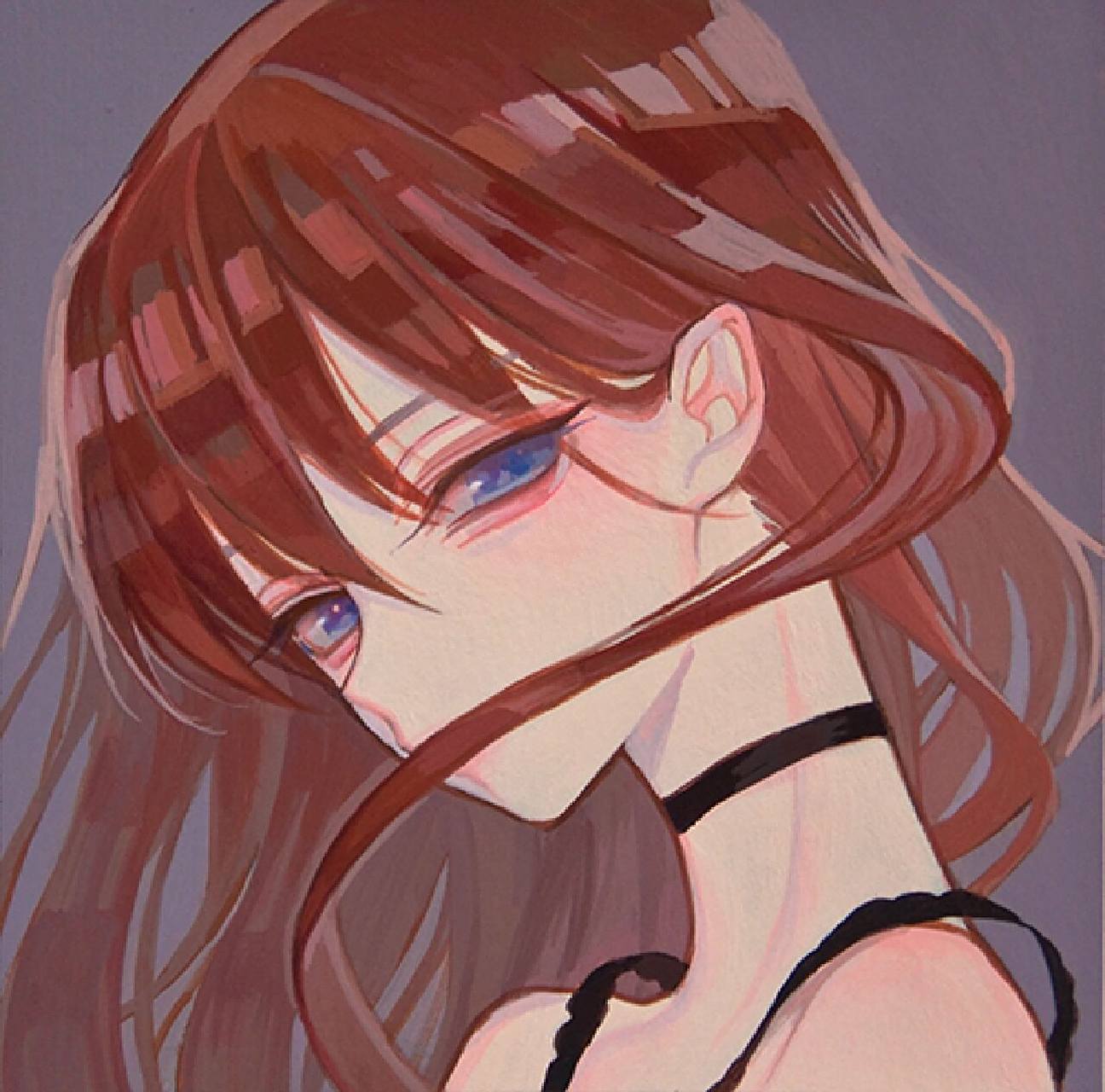 甜酷女生动漫头像    拿图点赞哦