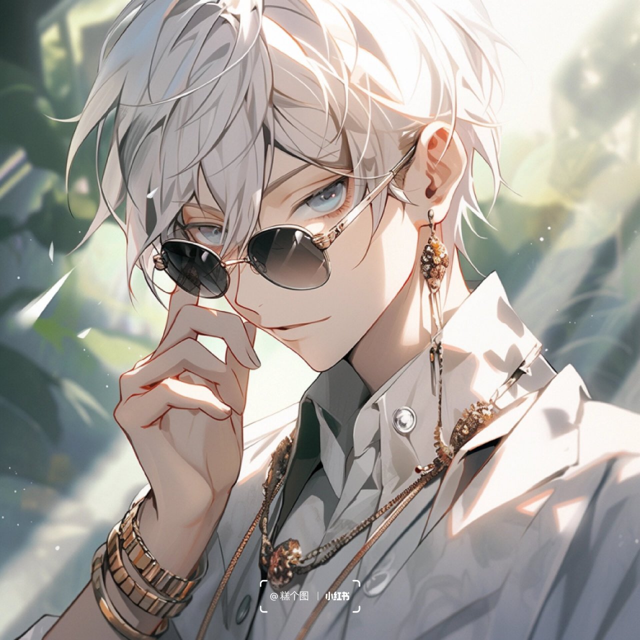 帅气头像|白发|帅哥