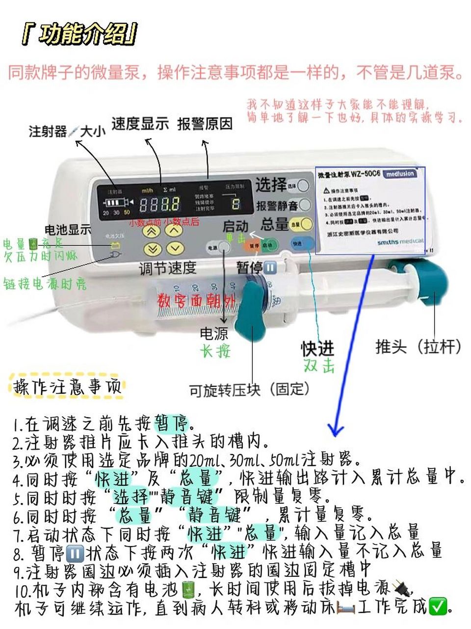 微量泵使用方法图解图片