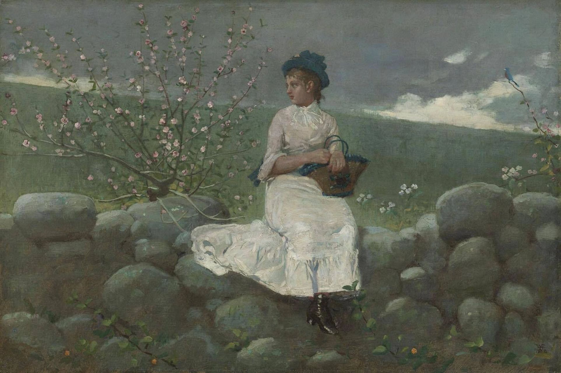 桃花,1878年(美国画家winslow homer)