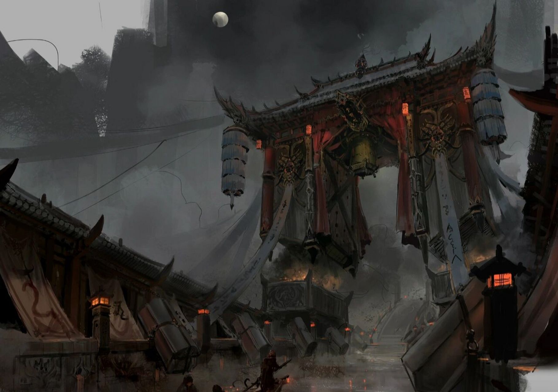 阴间十三站之恶狗岭 传说中亡魂在下了望乡台后一路前行,会忽听到阵阵