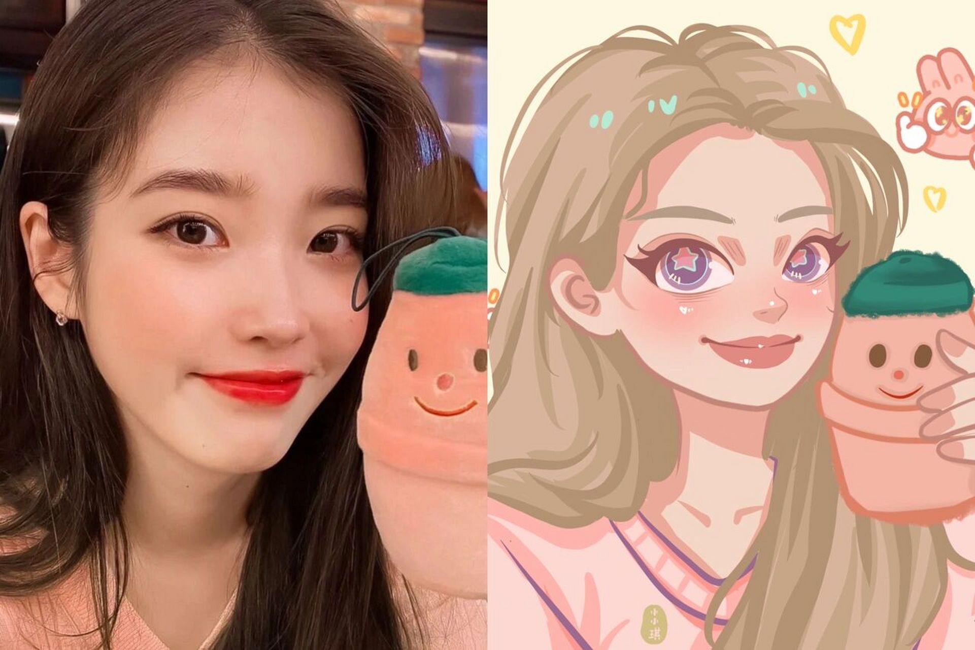 手绘头像|iu谁的菜 可可爱爱的美女子谁能不爱! 下一个画谁呢?