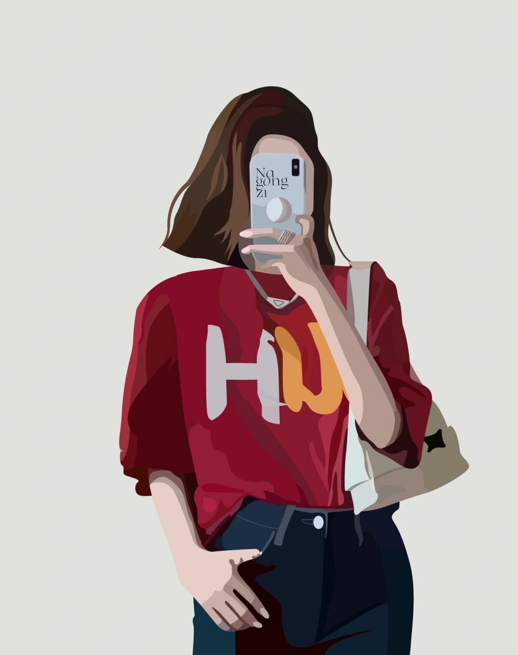 插画头像192 | 气质短发女生夏季头像 人生的某些障碍,你是逃不掉的.