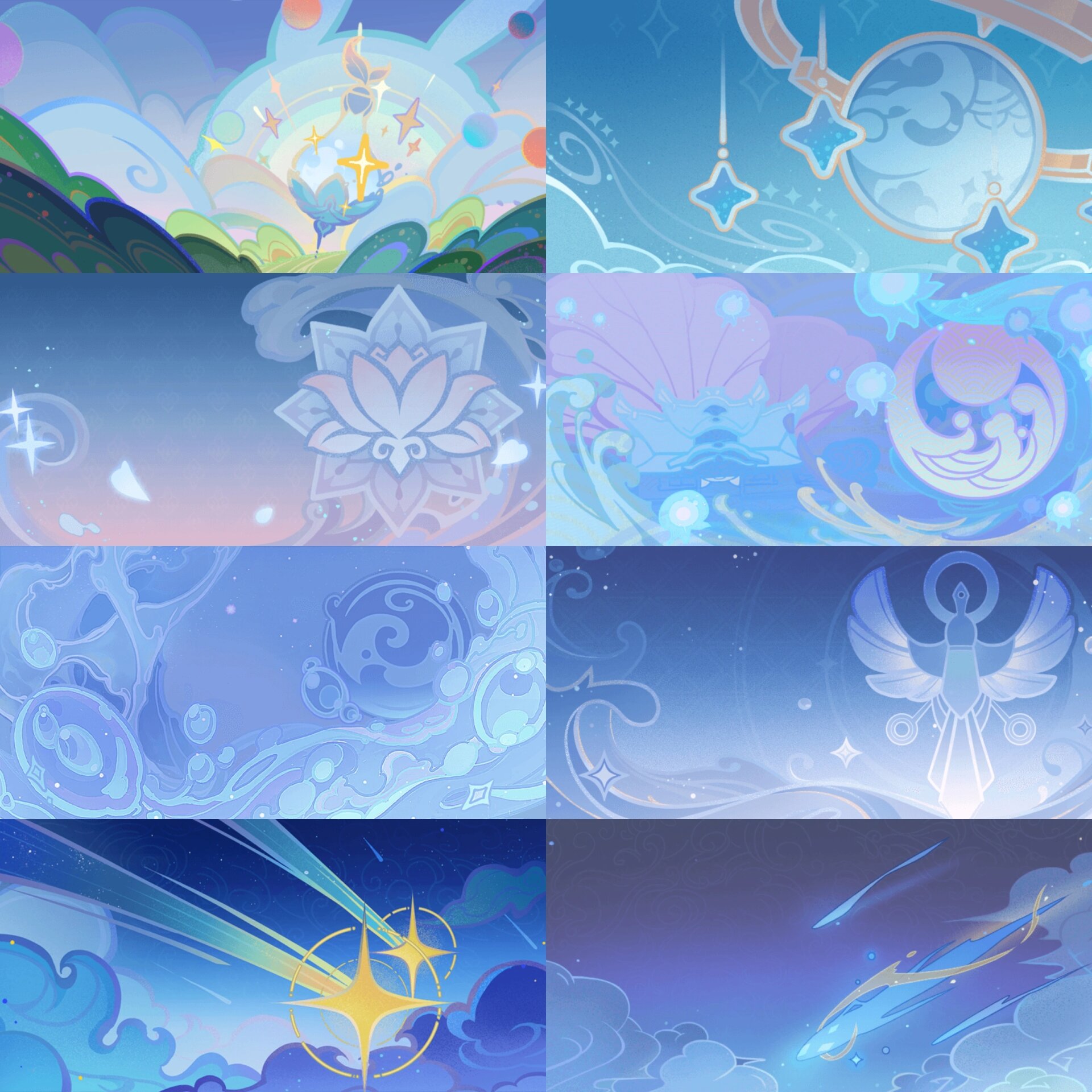 【原神】蓝色系名片大赏97第一弹