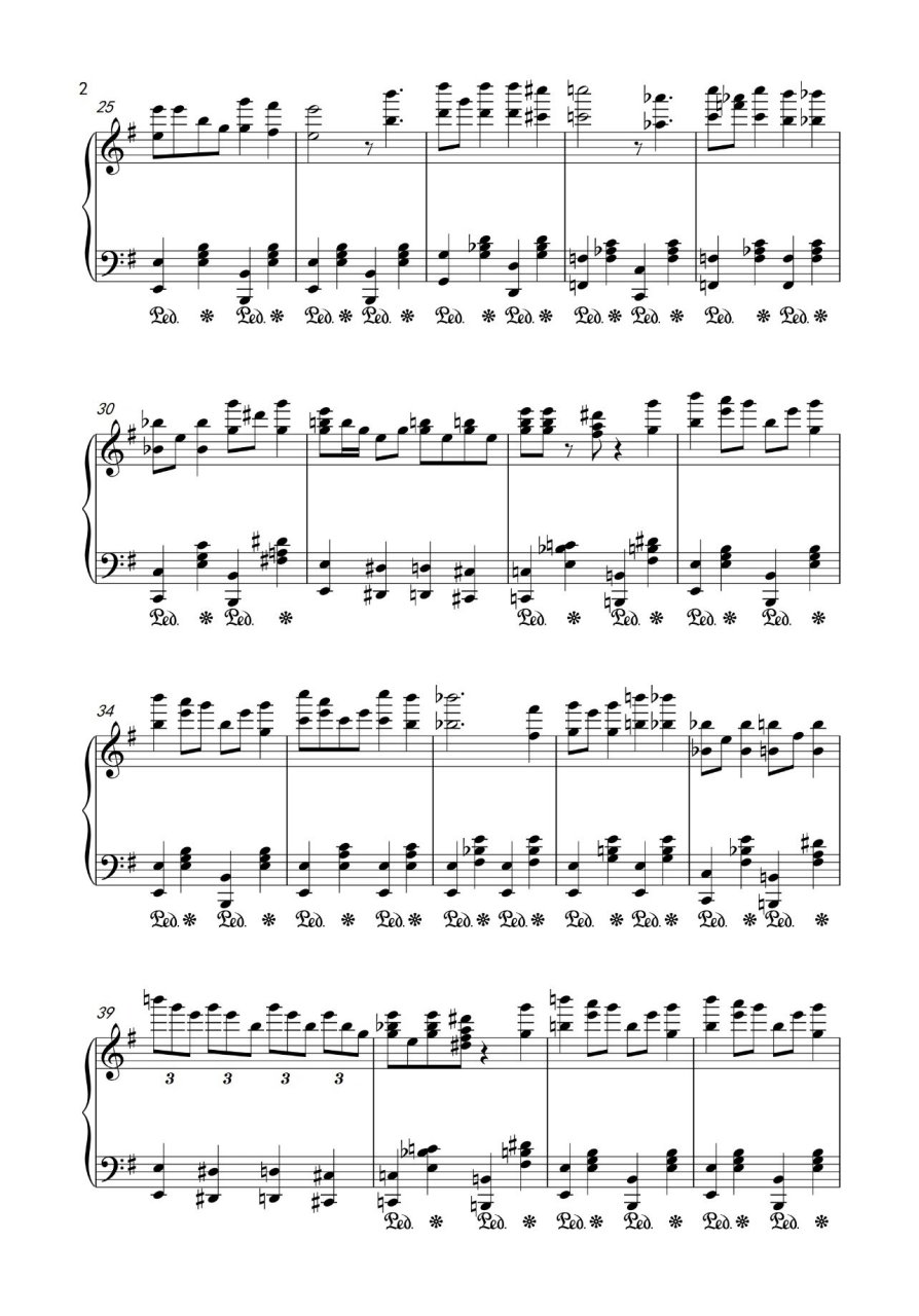 哈利波特海德薇主题变奏曲(钢琴谱)