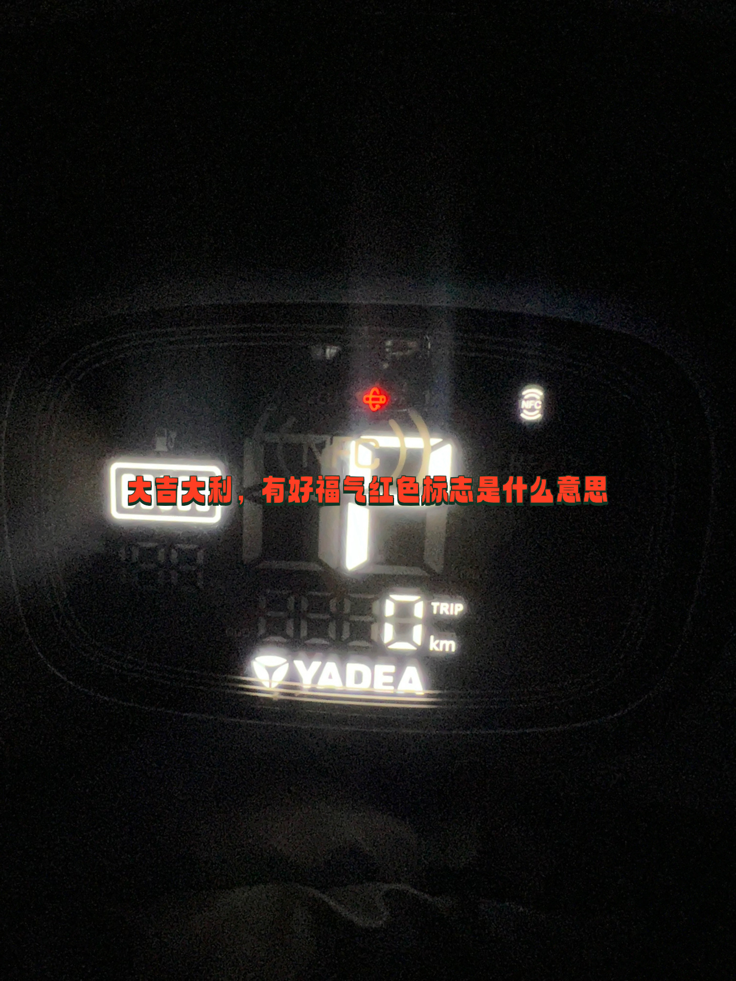 各位,雅迪电动车突然不走了,出现红色标志是