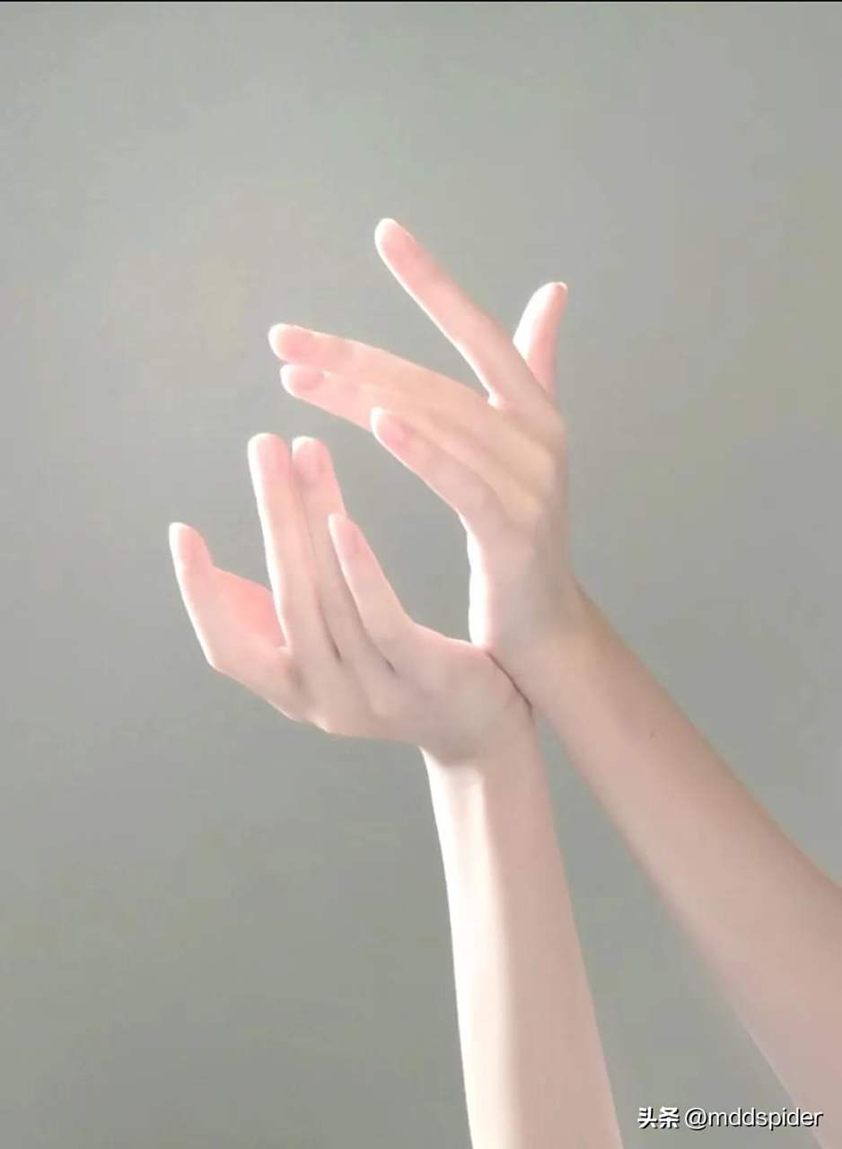 手控美丽的手指 不重复的手 唯美