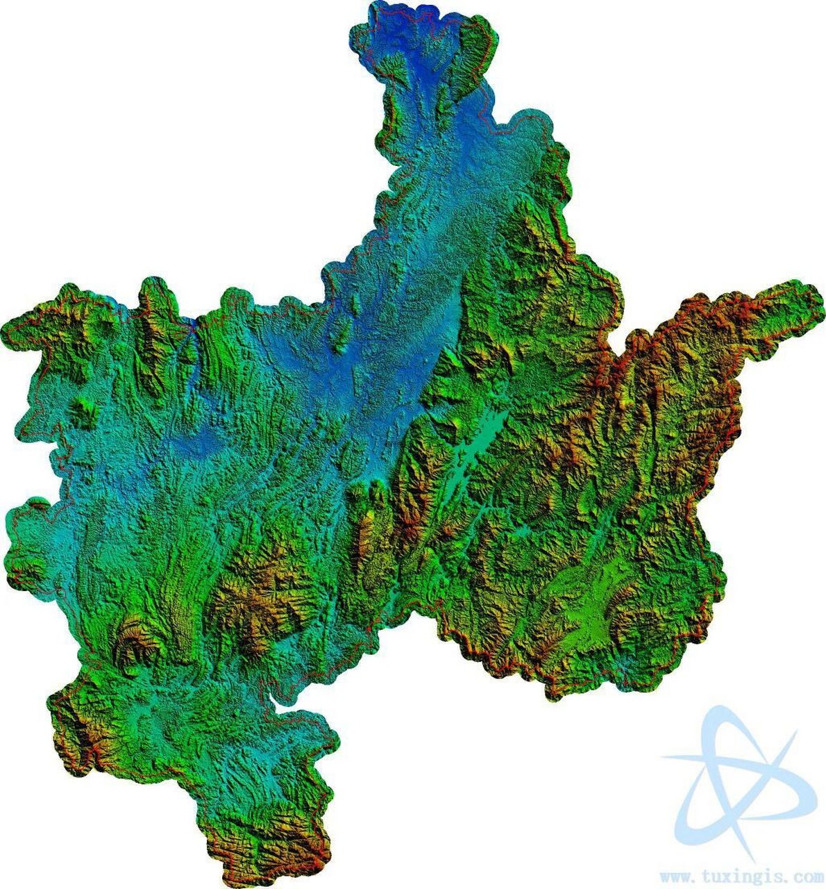 郴州市地形图 郴州市位于湖南省东南部,"郴"字独属郴州,最早见于秦朝,