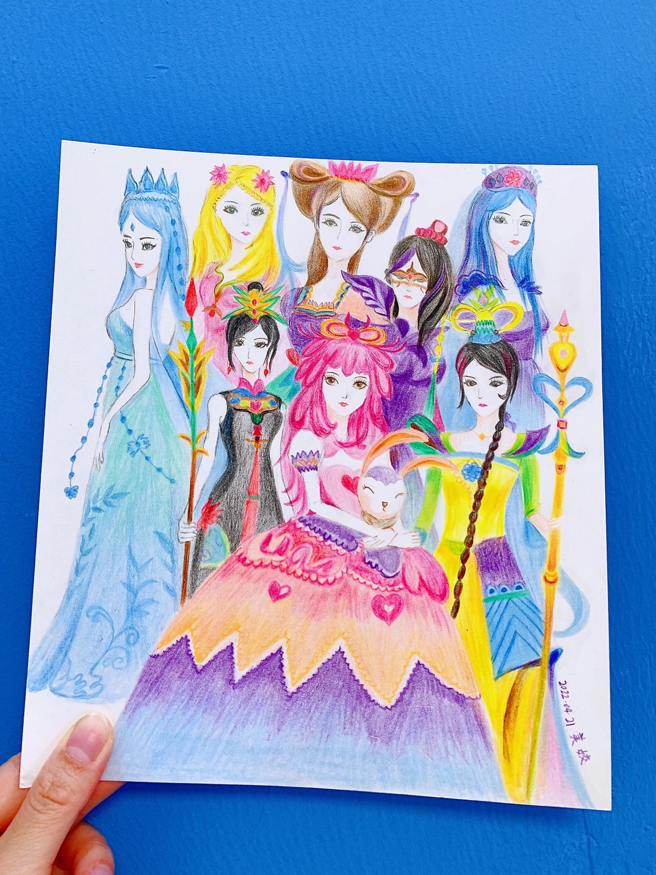 彩铅绘画 叶罗丽精灵梦 全集～灵公主 情公