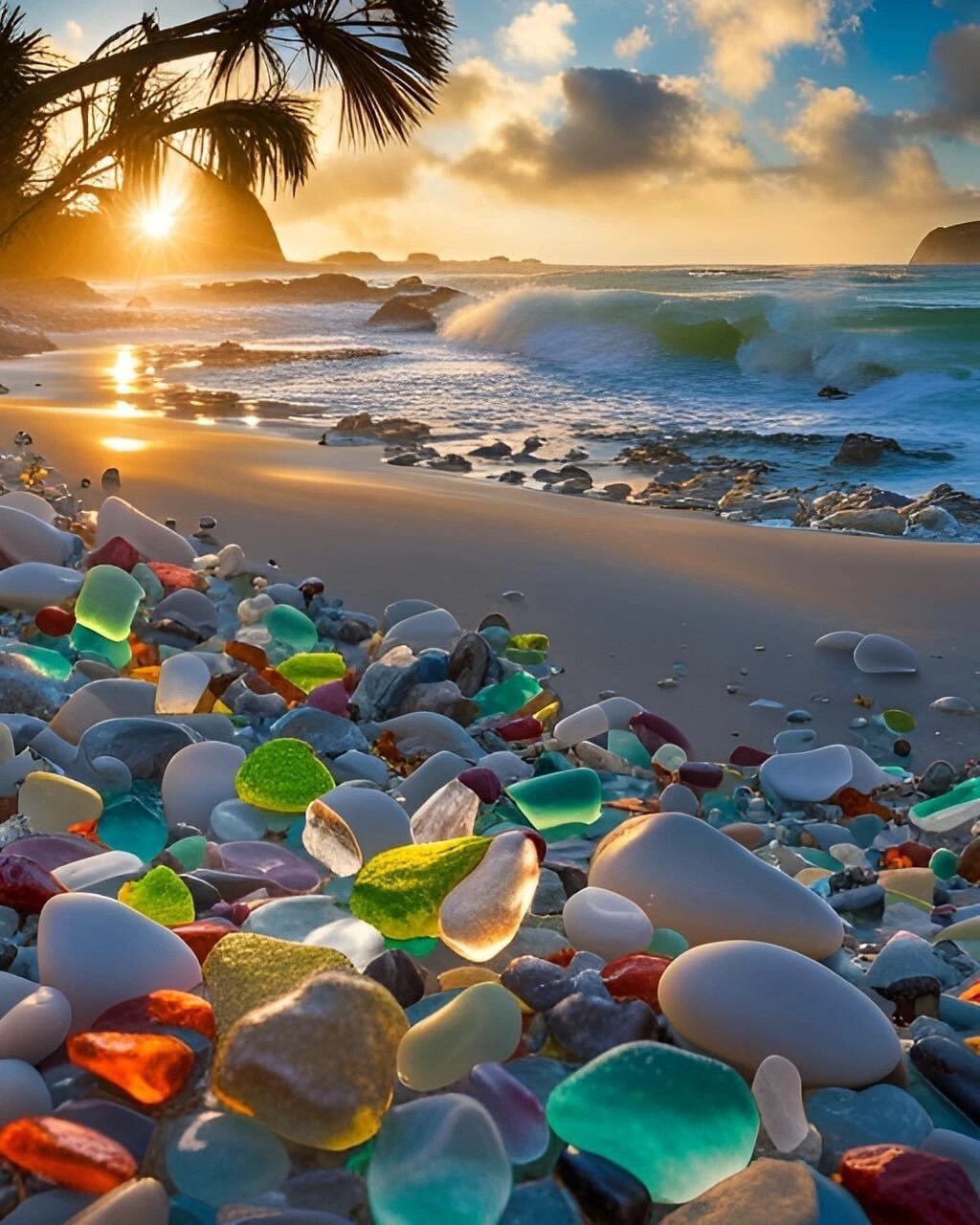 绝美加州一号|自然的馈赠:玻璃沙滩 glass beach 玻璃海滩位于加州