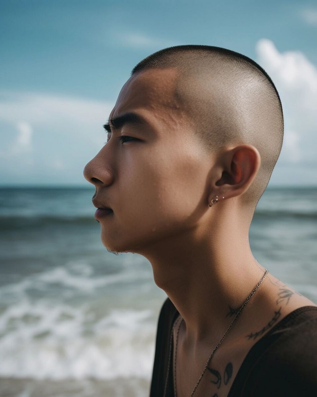 96个寸头小哥哥 侧颜如何?