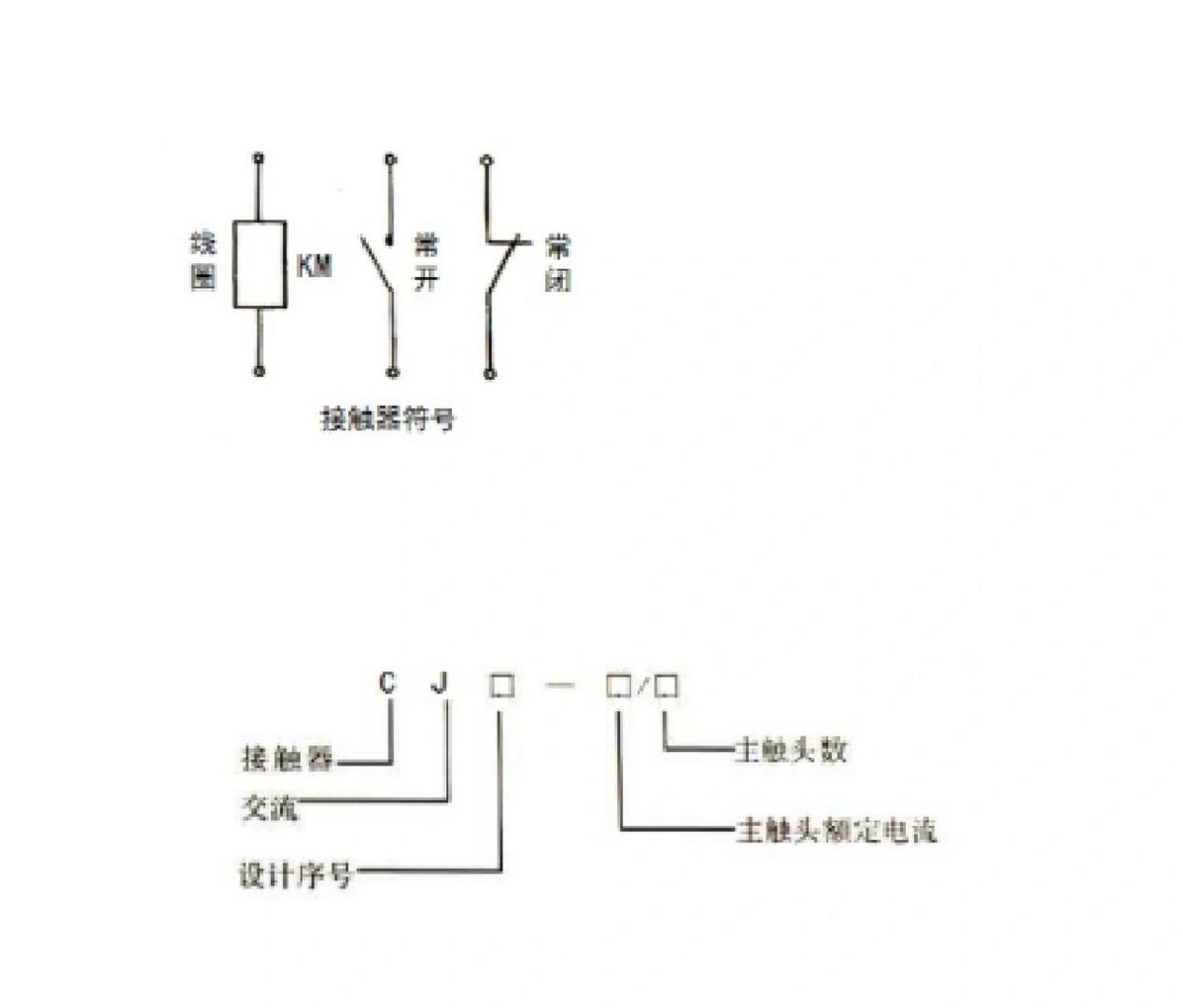 交流接触器的主触点有图片