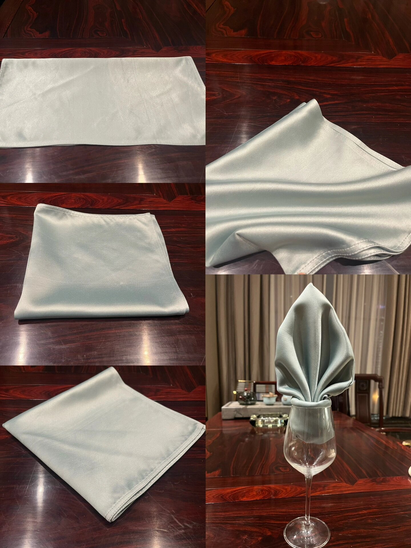 口布折花——杯花～仙人掌