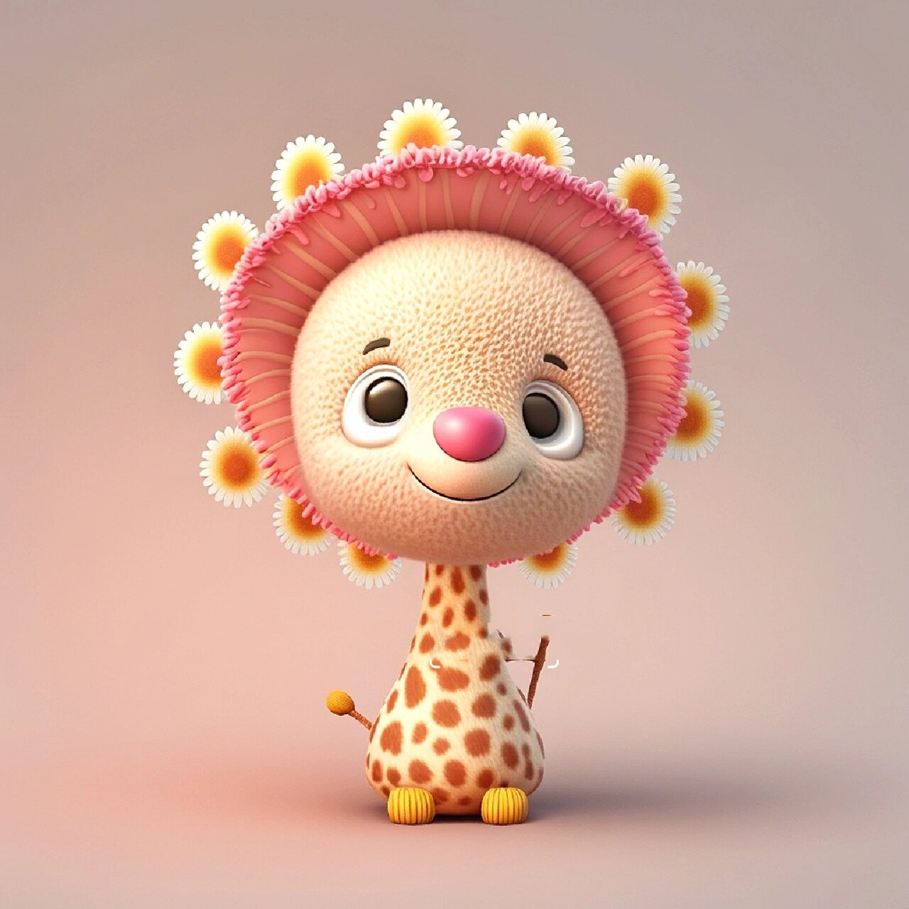 呆萌可爱的长颈鹿00第四弹 粉色少女心