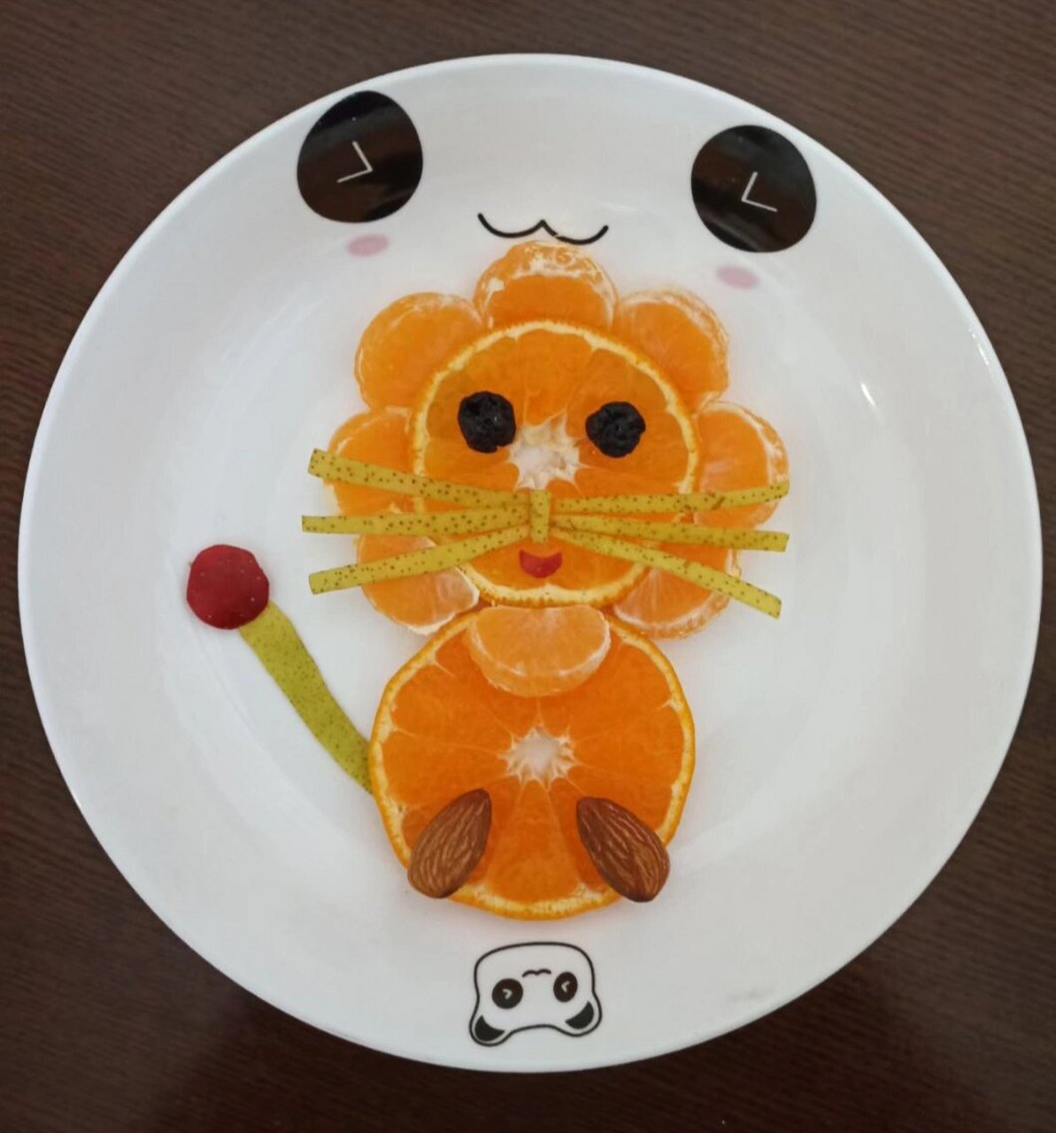 儿童创意水果拼盘~小狮子03