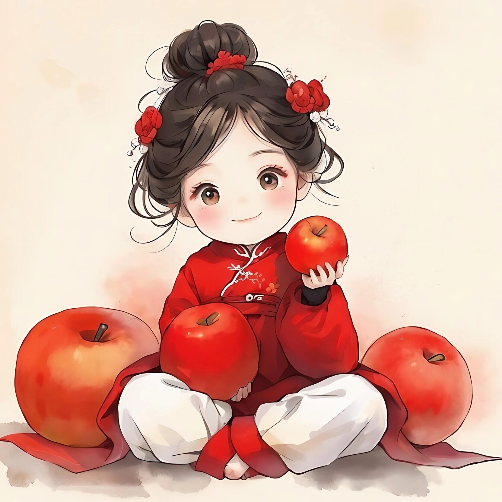 苹果女孩97愿平安健康快乐