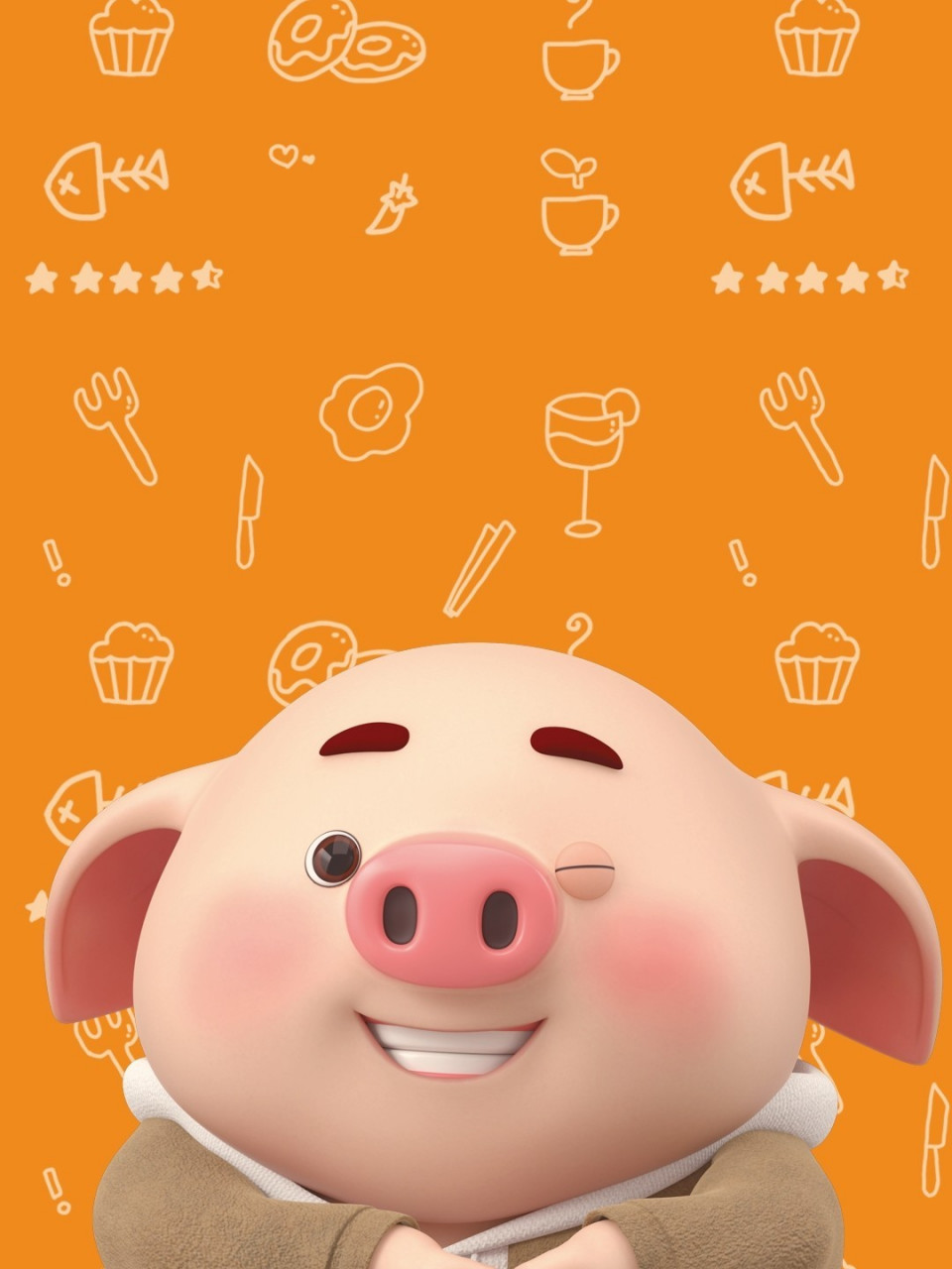 卡通图片 萌萌的猪小屁