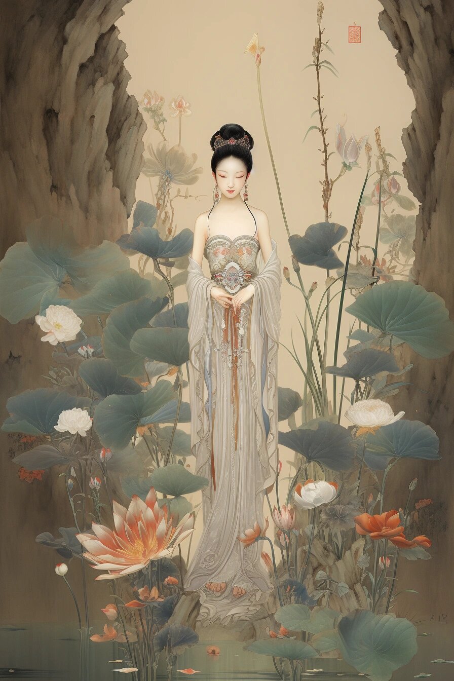 山海经·凌波仙子·荷花精·古代神话人物
