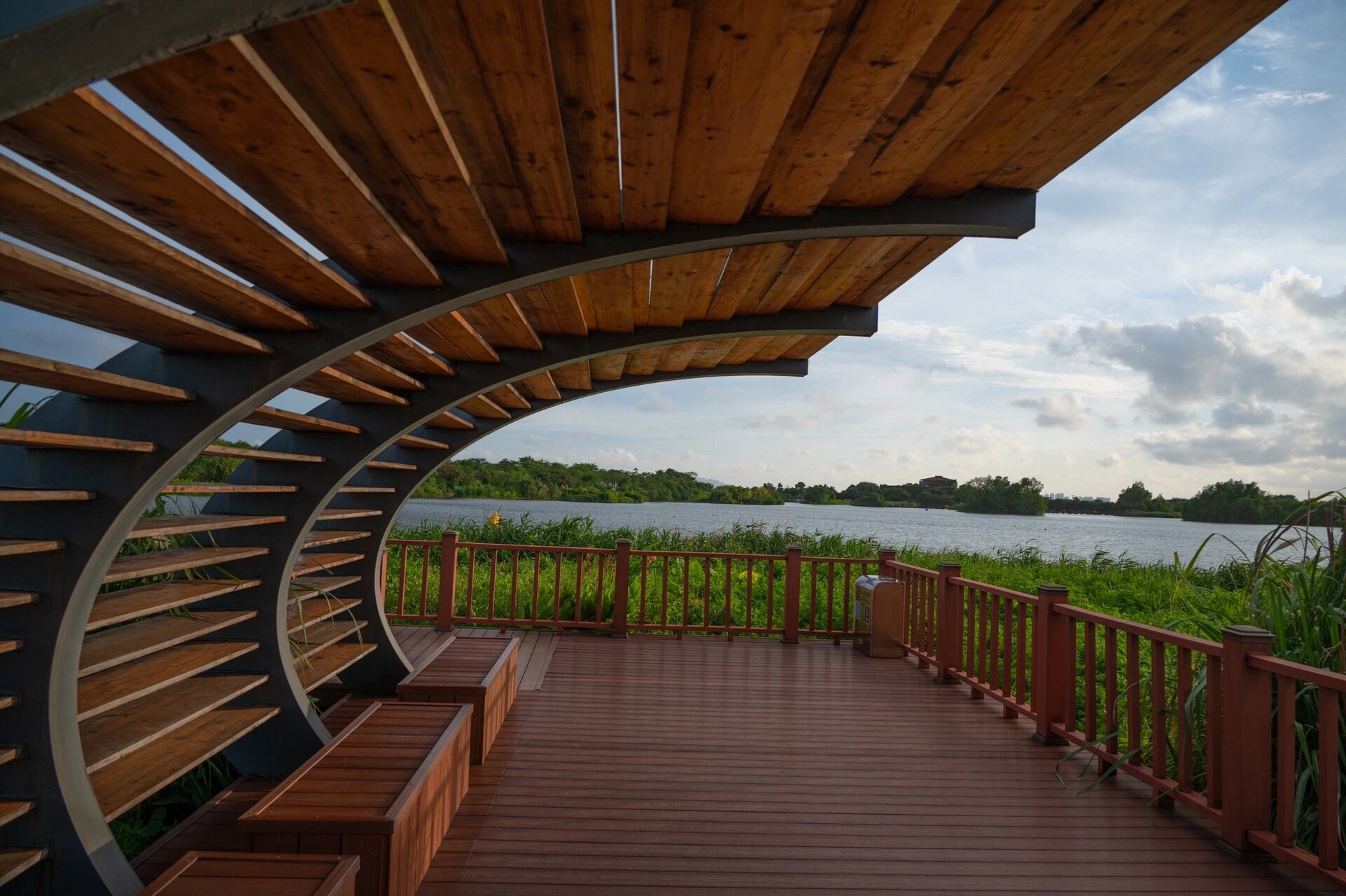 珠海横琴芒洲湿地公园 停车方便 可看日落 休闲散步