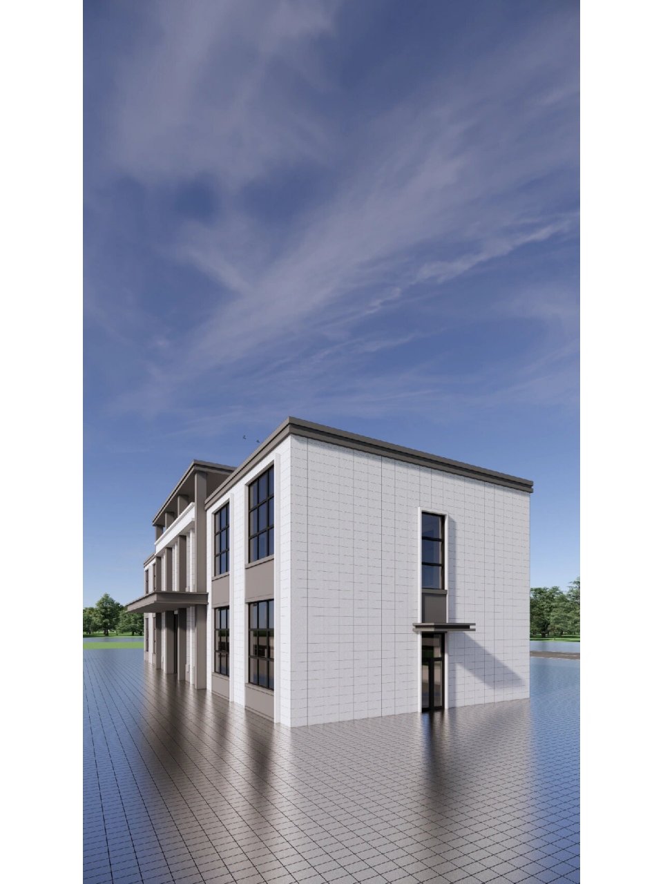 办公楼效果图设计,真石漆外墙效果图设计 办公楼效果图设计,办公楼