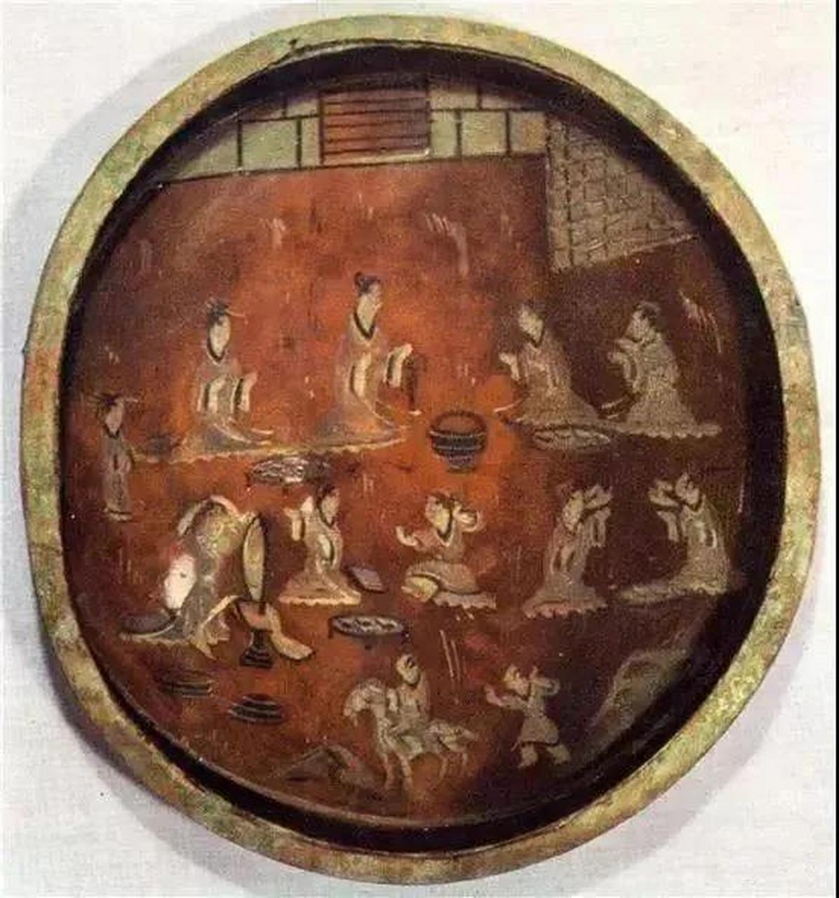 ,1984年安徽马鞍山朱然墓出土.盛食器,直径24