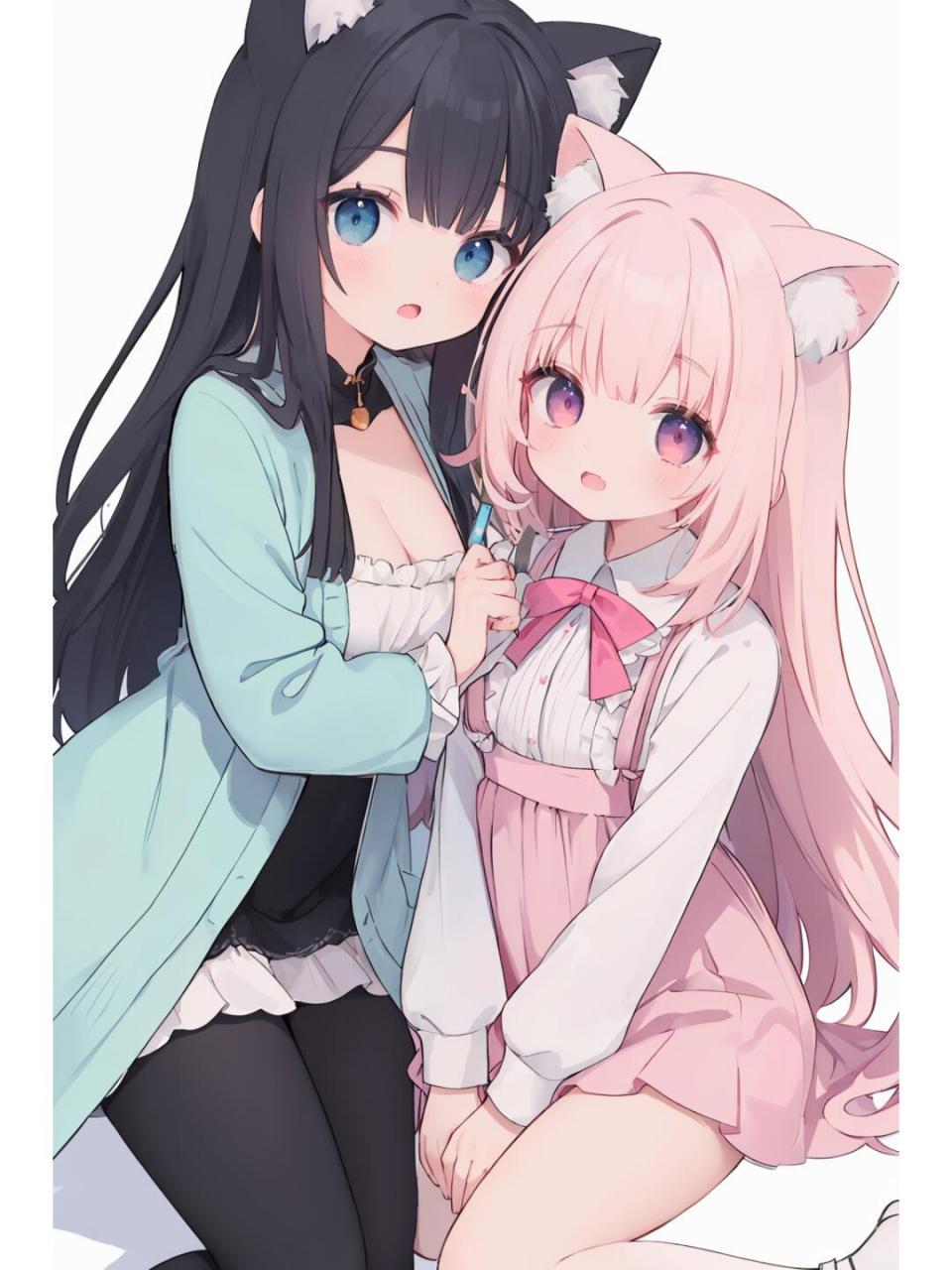 二次元 | 双生姐妹系列作品02[爱你] 软萌可爱的小糖果,希望各位