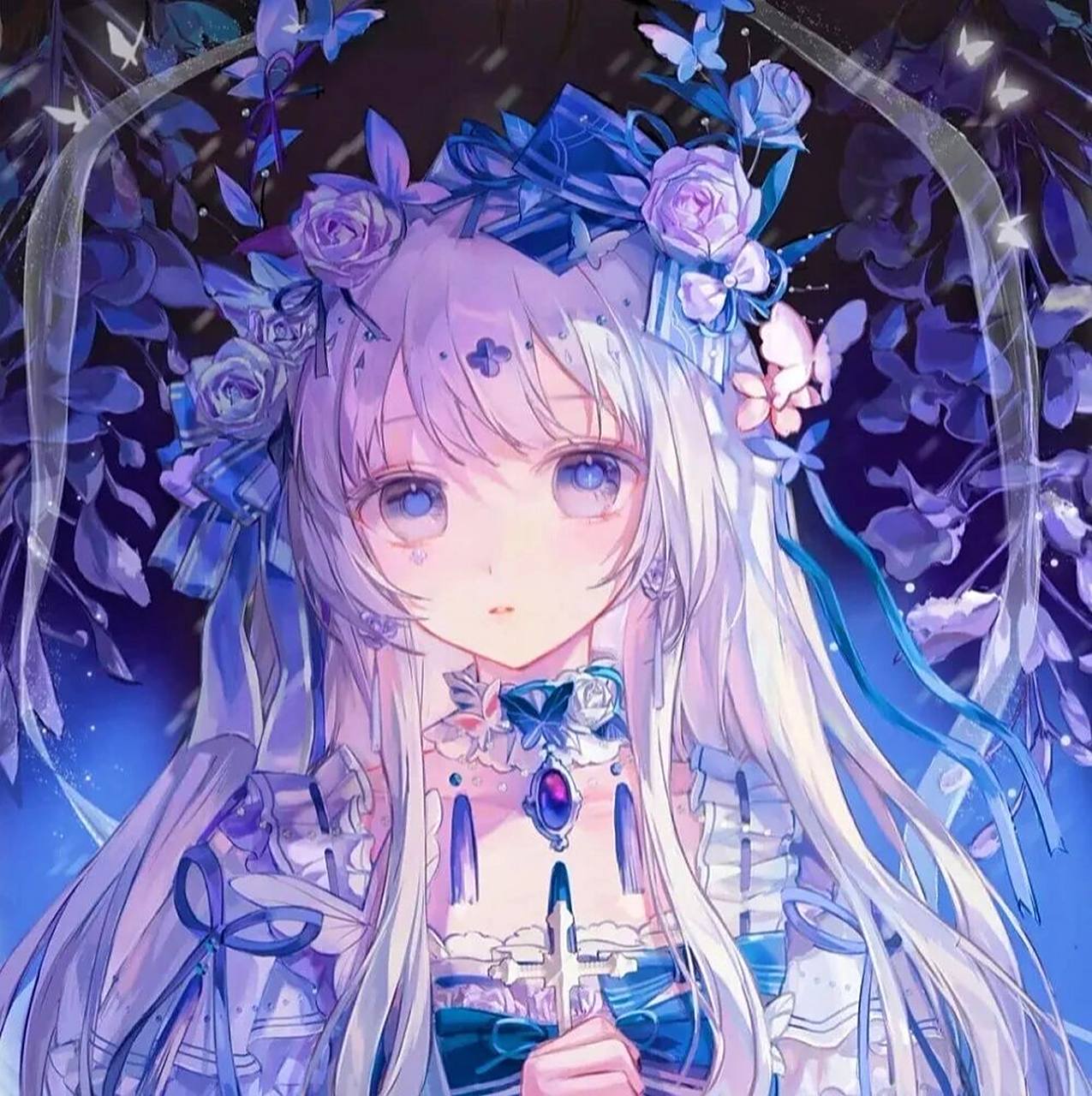 唯美动漫二次元女生头像