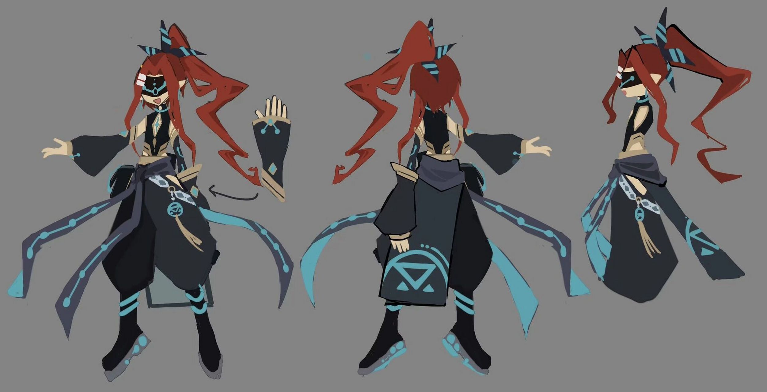 还是给凹凸世界寻光之旅的皮肤草图设计～ 这几个皮肤上线啦,解禁了发