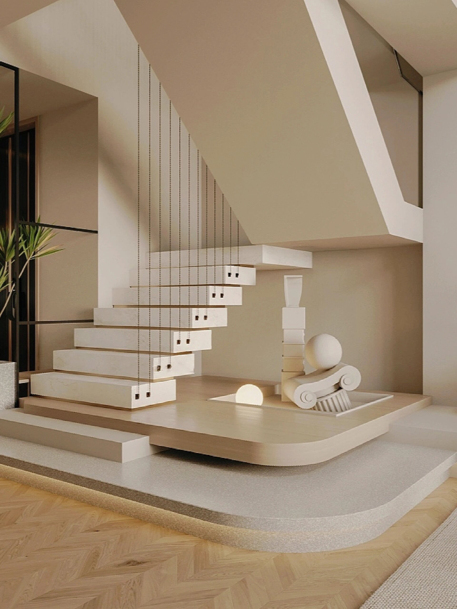 跃层,还是别墅或者叠墅,都会用到楼梯,作为上下两