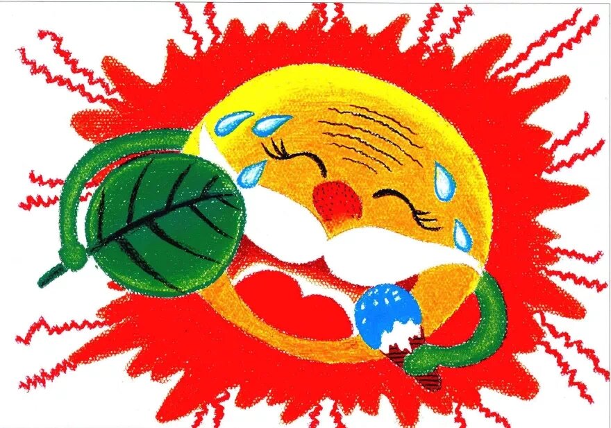 转载儿童画素材"太阳公公