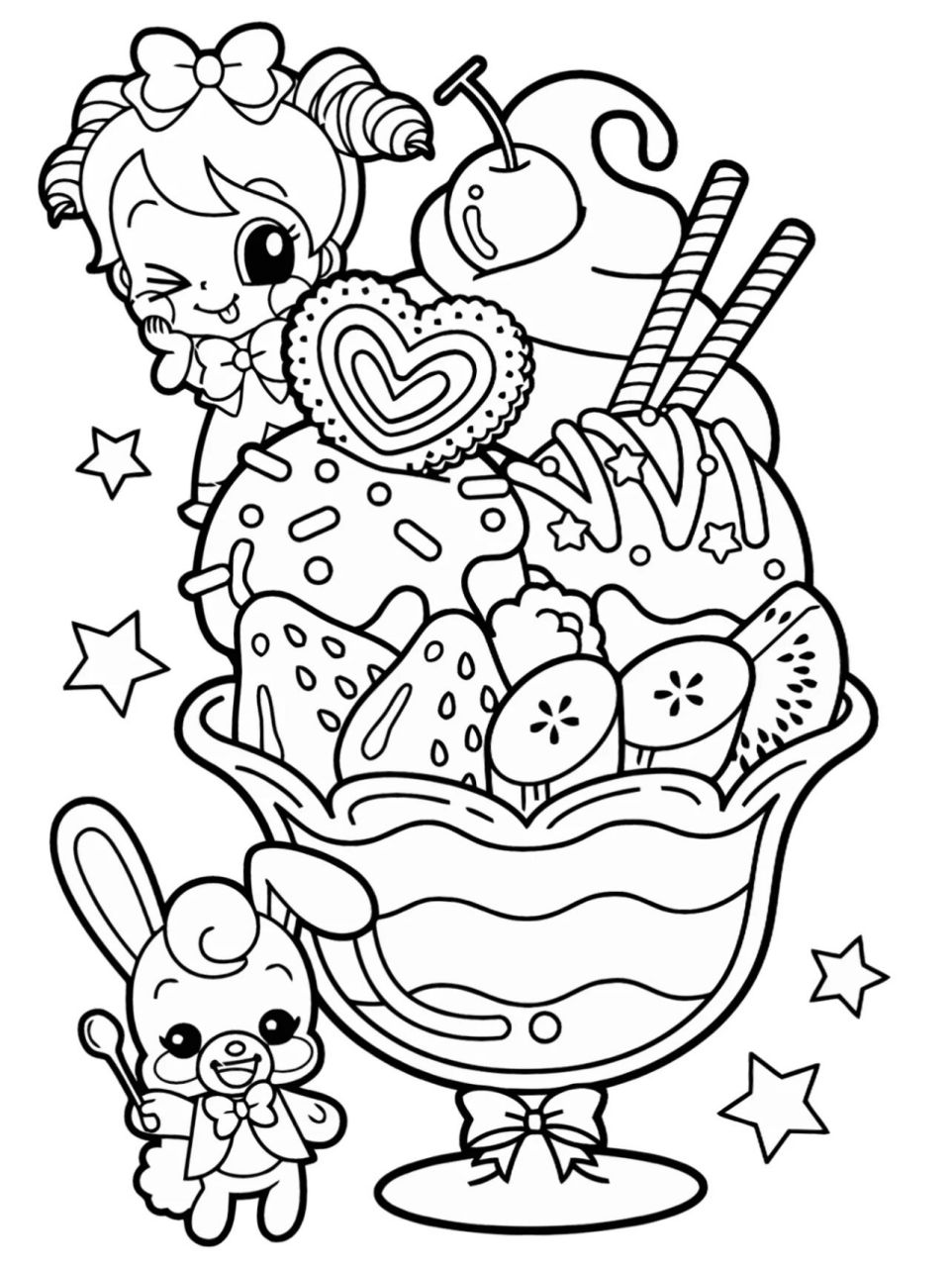 中大班简笔画涂色
