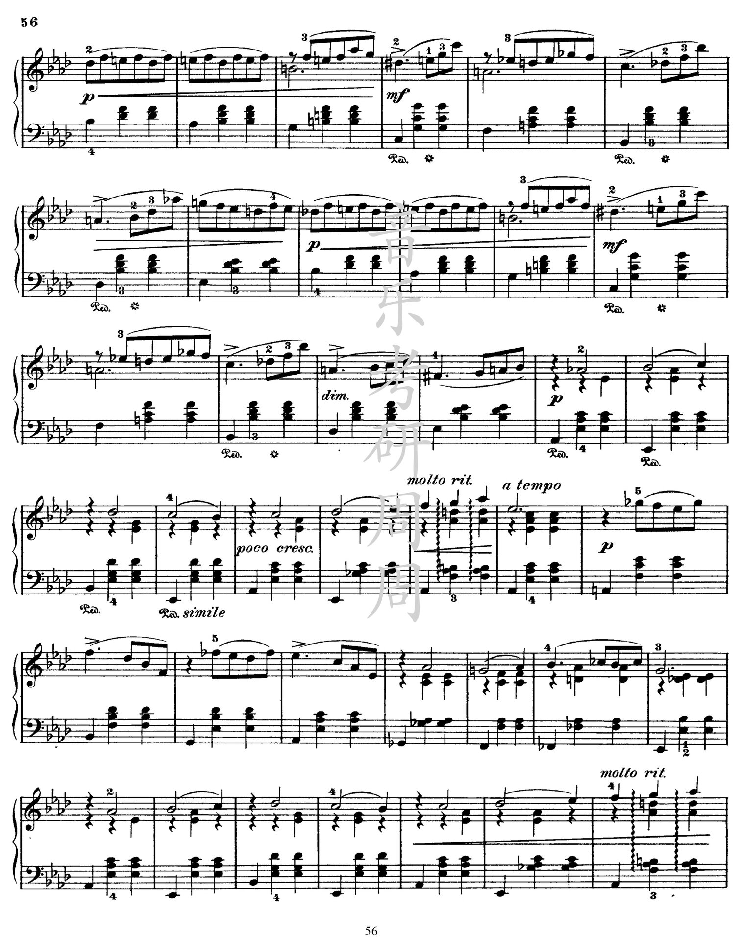 柴可夫斯基《四季》十二月 和声曲式分析 柴可夫斯基钢琴曲《四季》