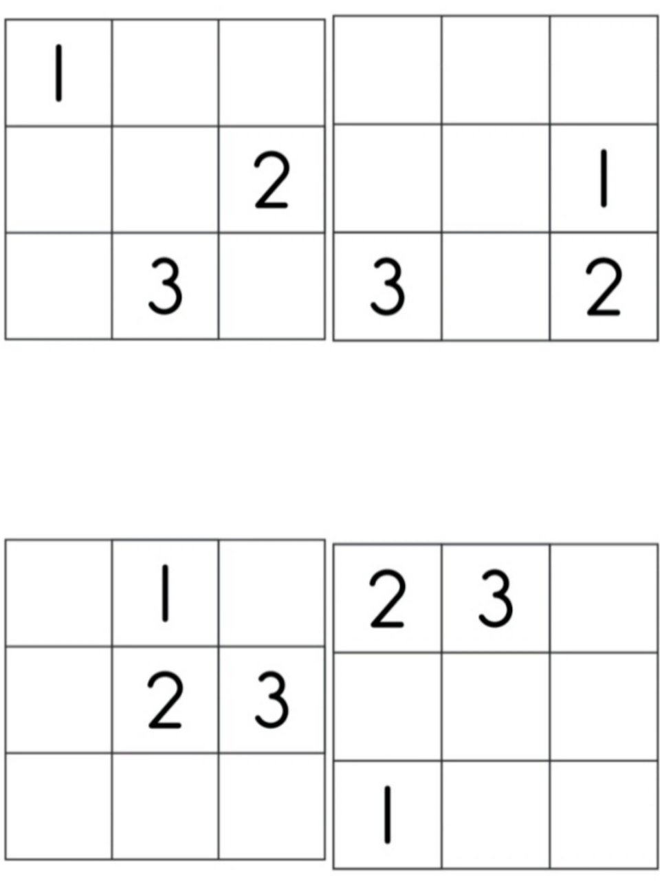 3x3数独 3x3数独,锻炼孩子的思维逻辑