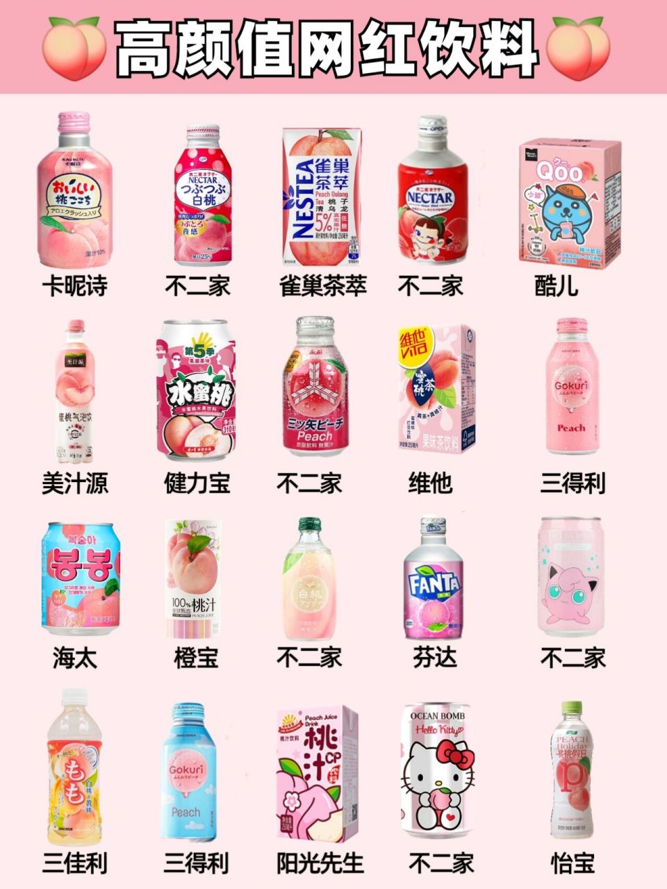 【饮料合集】80款网红饮料6015平价又好喝73 96爱喝饮料的