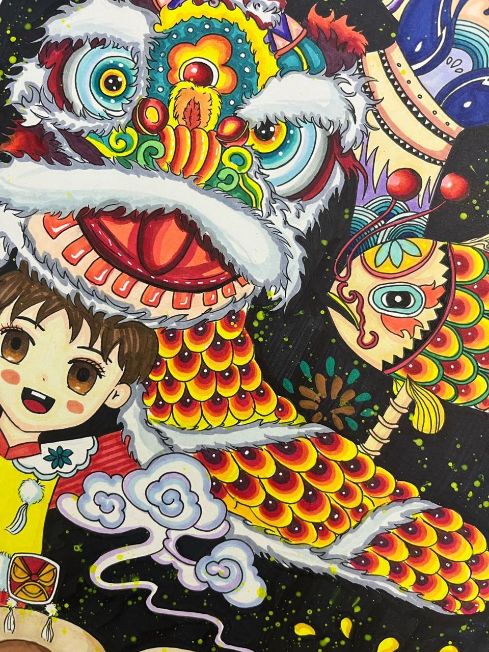 中华传统文化画画作品图片