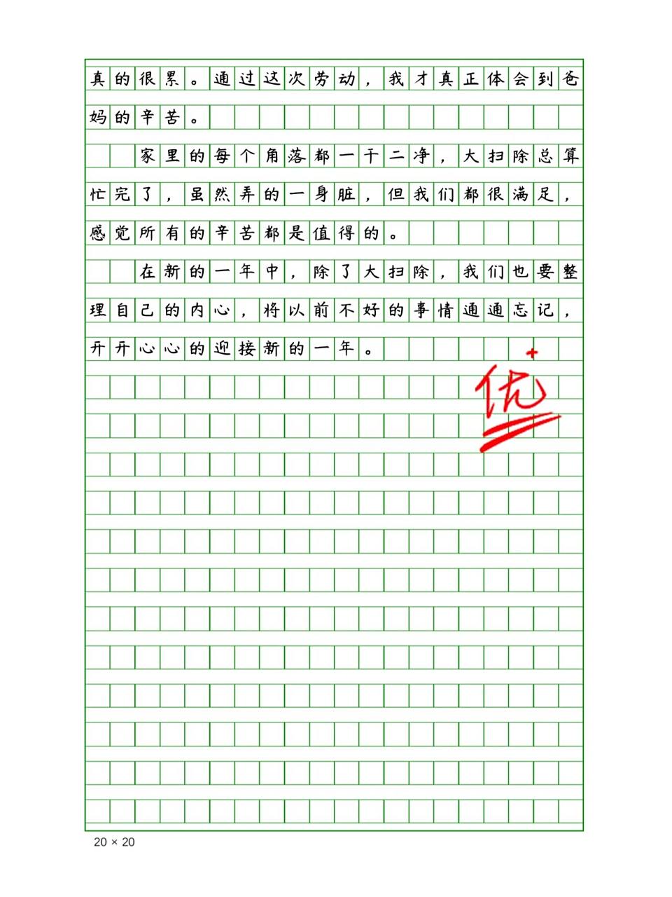 小学生春节作文《春节大扫除》400字