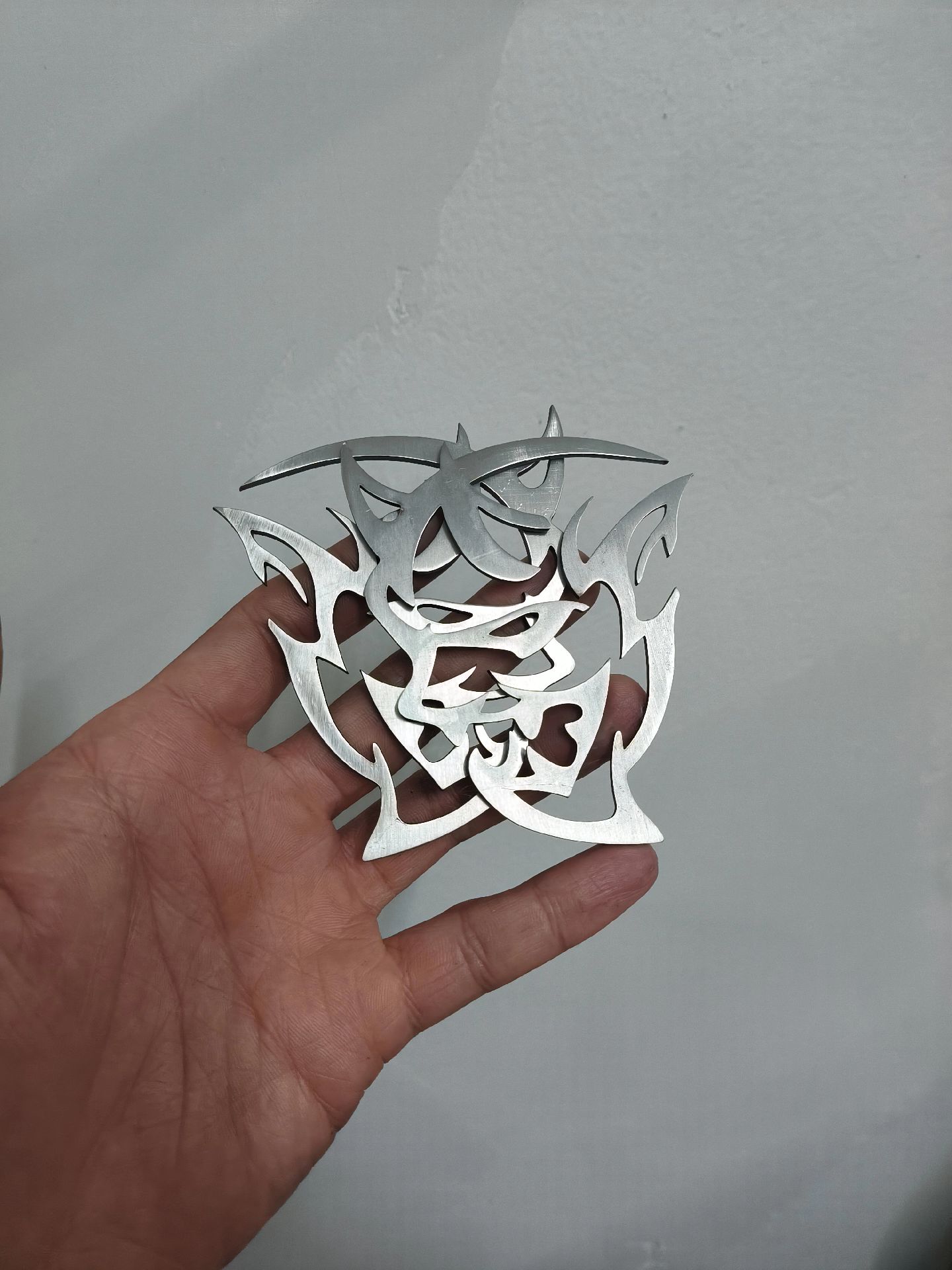 福特恶魔车标定制diy自己制作非原厂3mm304不锈钢制作