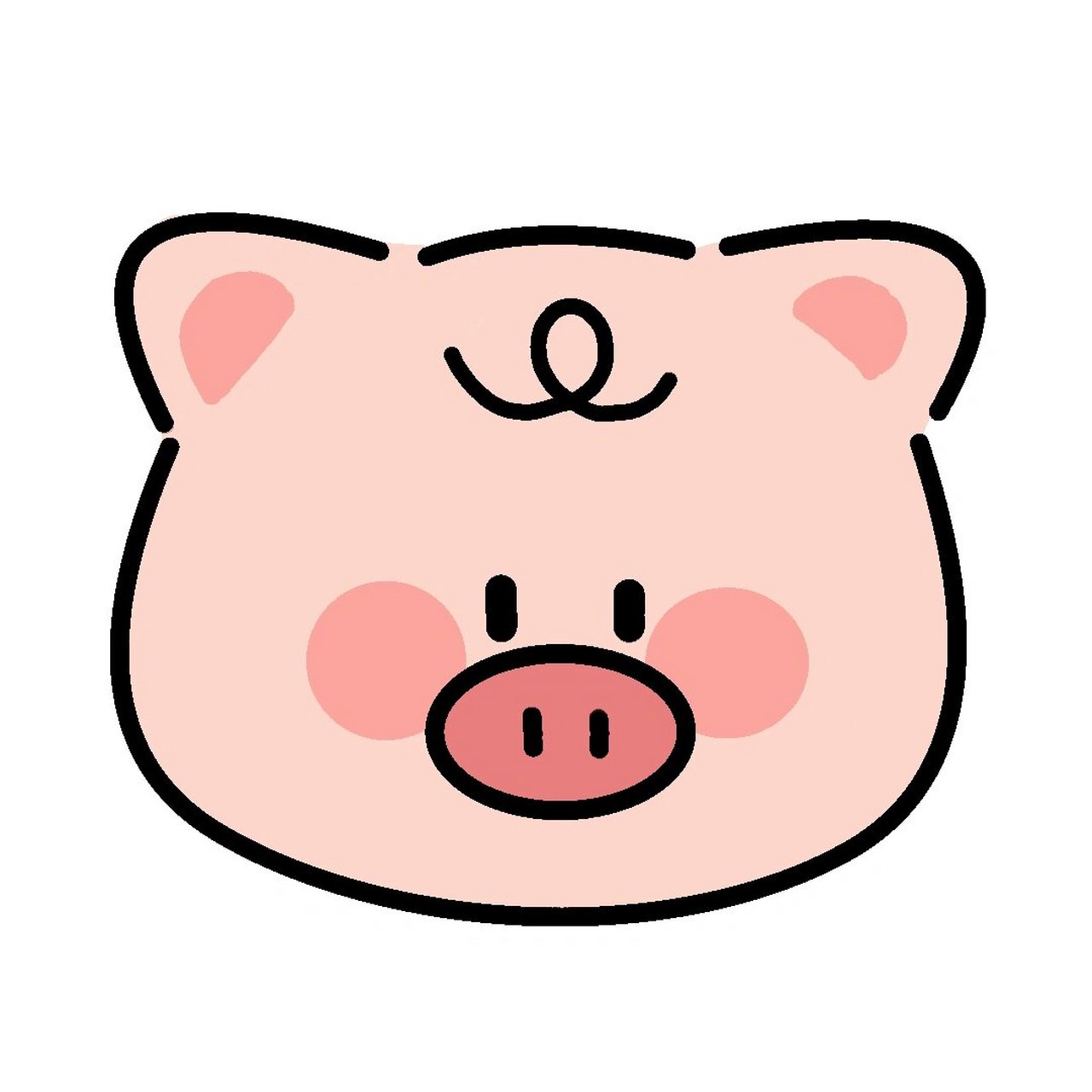 简笔画‖小动物小头像 今天画的是几只可爱的小动物 涂完色真的超可爱