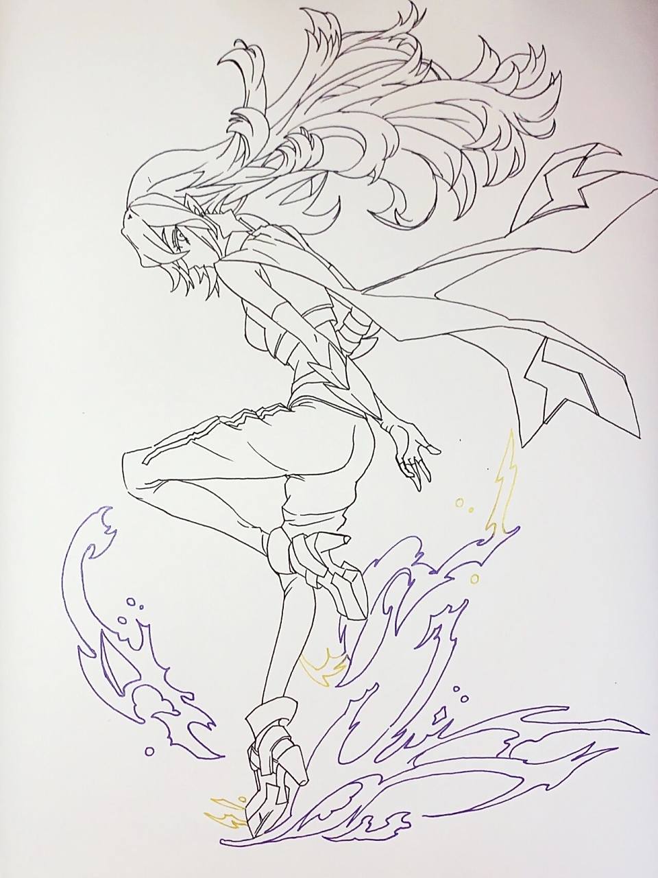 马克笔手绘99凹凸世界雷伊 画画打卡 凹凸世界 雷伊 临摹官网图