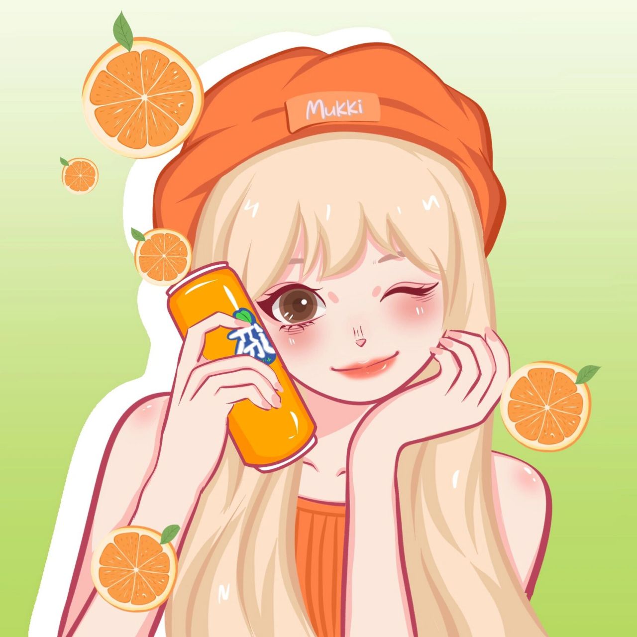 卡通头像/ 四选一~今天的橙子有亿点点甜 画的是 万事芬达 可投稿