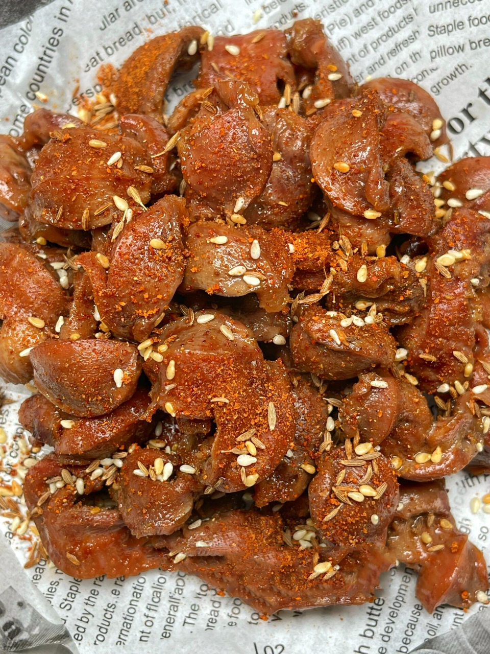 小叔喜欢喝点小酒,最喜欢下酒小菜就是这香酥鸡胗,他称之为酒鬼鸡 !!