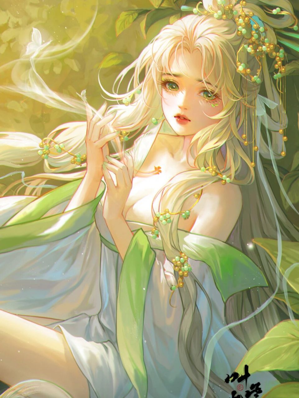 中草药拟人系列——菟丝子 幽思滞,相思始,熹微晨晖,菟丝绕指.